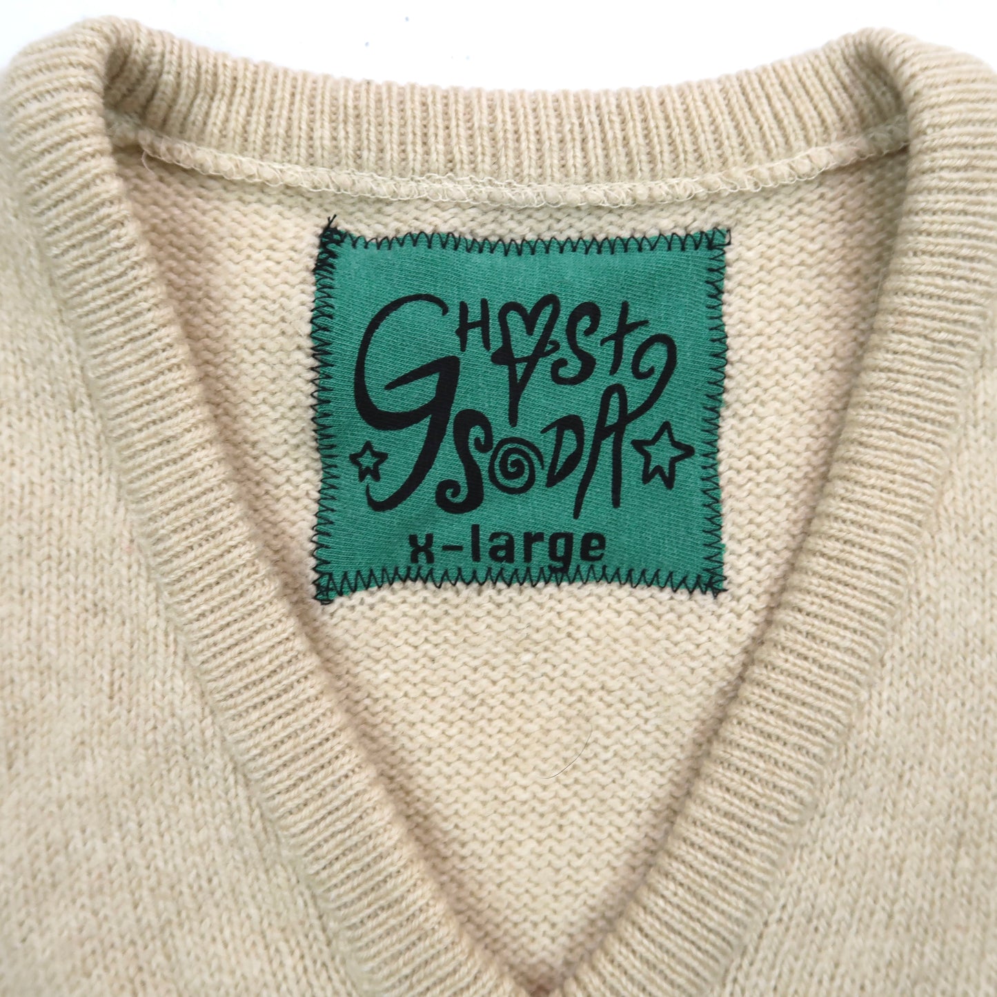 "I'M A STAR" Cream Sweater Vest - XL