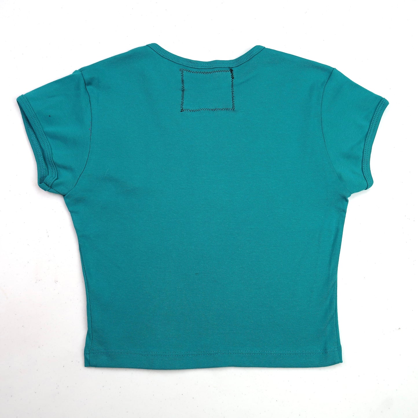 "I See All" (Eye Spiral) Teal Baby Tee