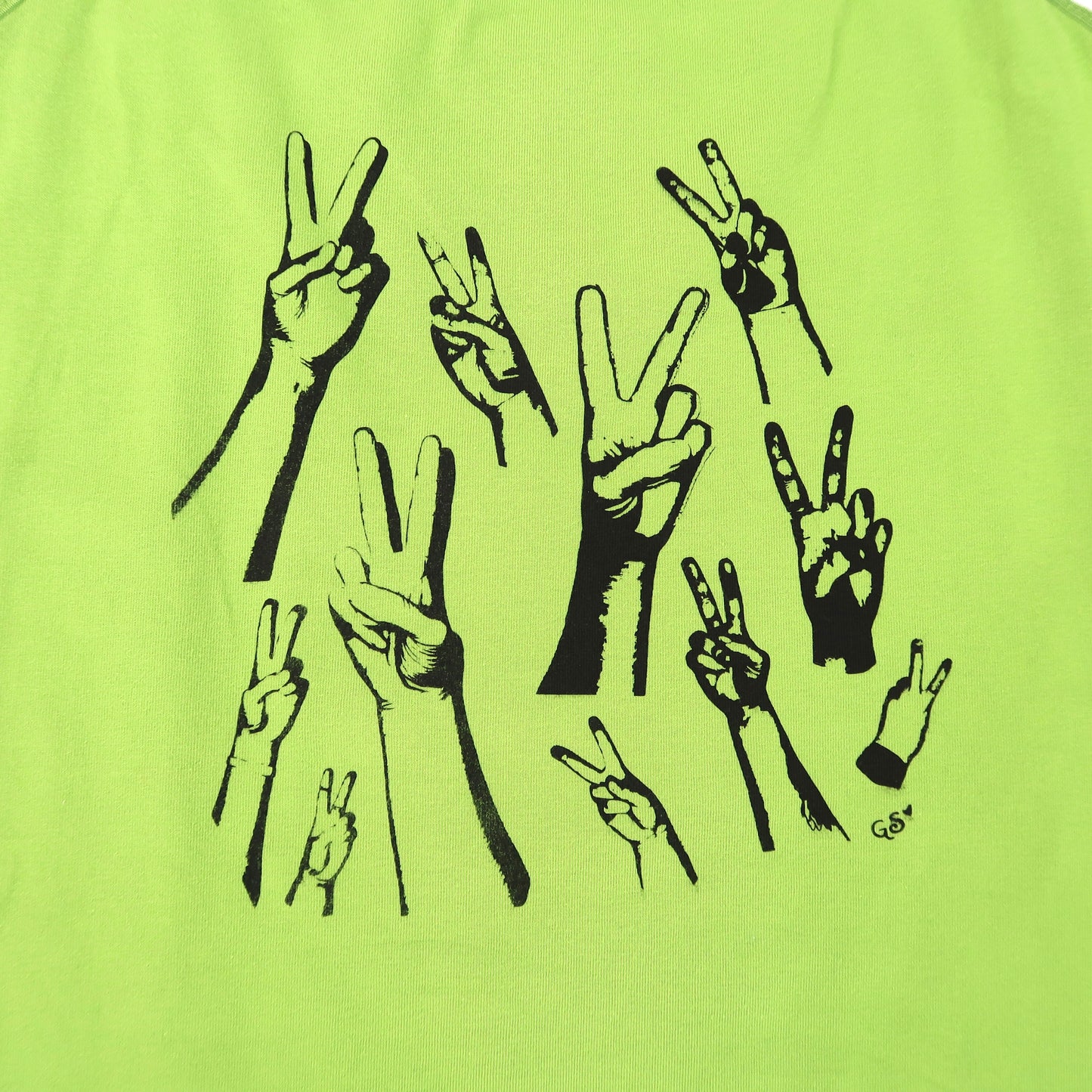 "Peacekeeper" Apple Green Tank Top - Medium