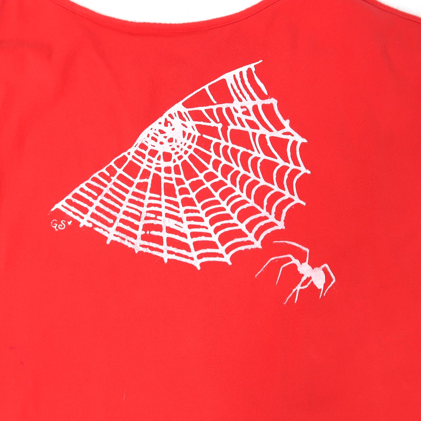 "Cobweb Club" Red Tank Top - XL