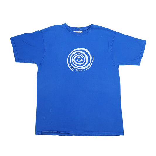 “I See All” (Eye Spiral) Blue T-Shirt - Large