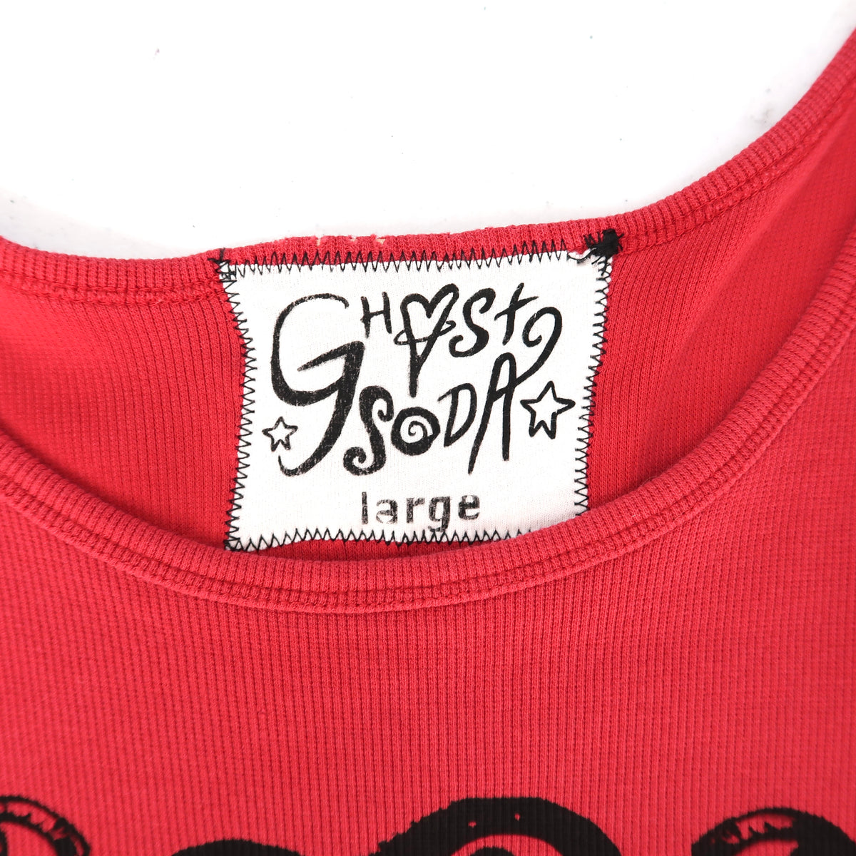 "Melted Visions" Red Tank Top - Large