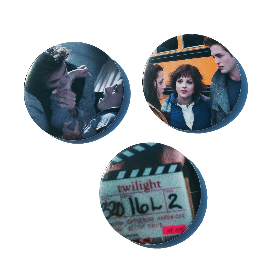 "Pale and Hungry" Twilight Pin set of 3
