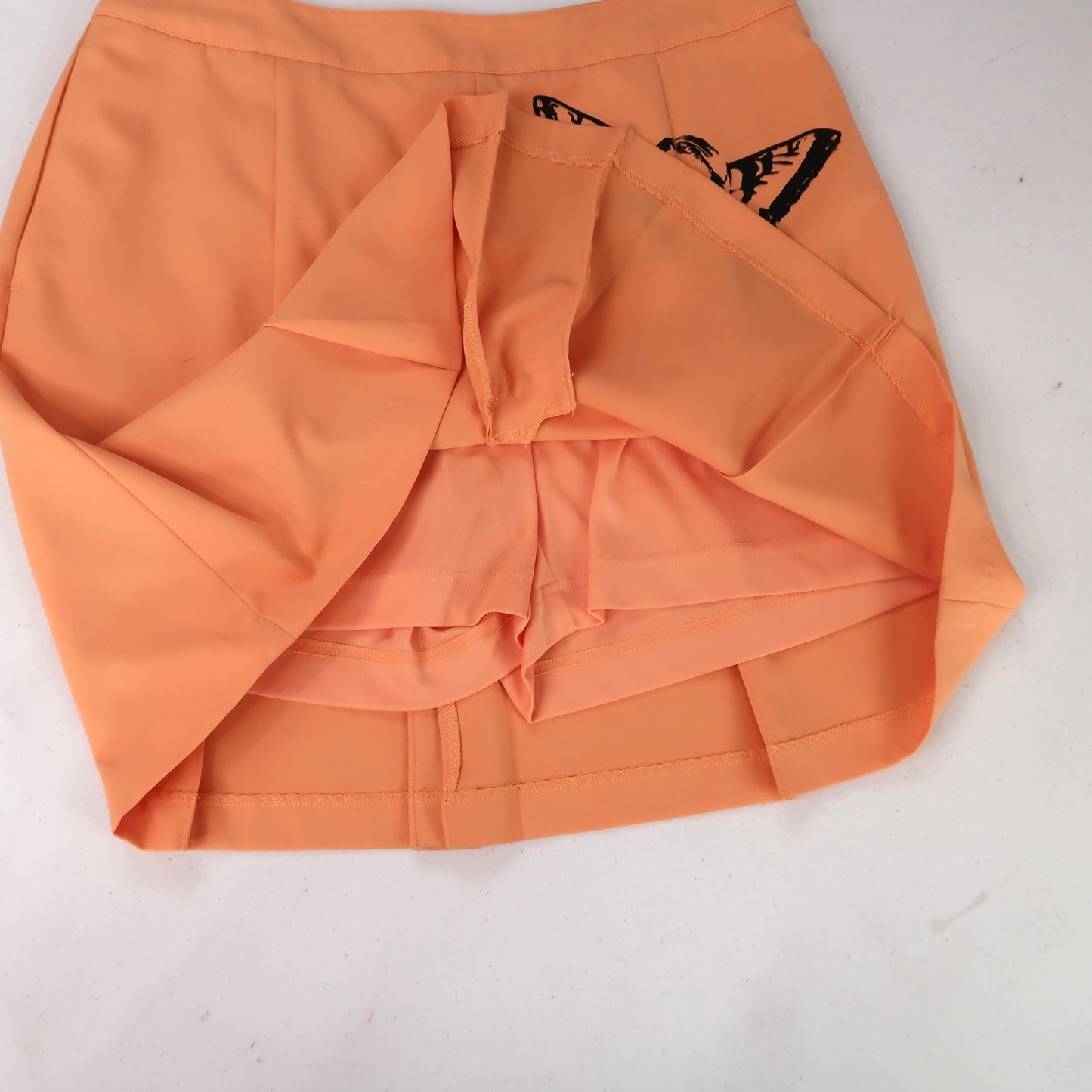 "Weeping Butterfly" Orange Creamsicle Skirt - Large