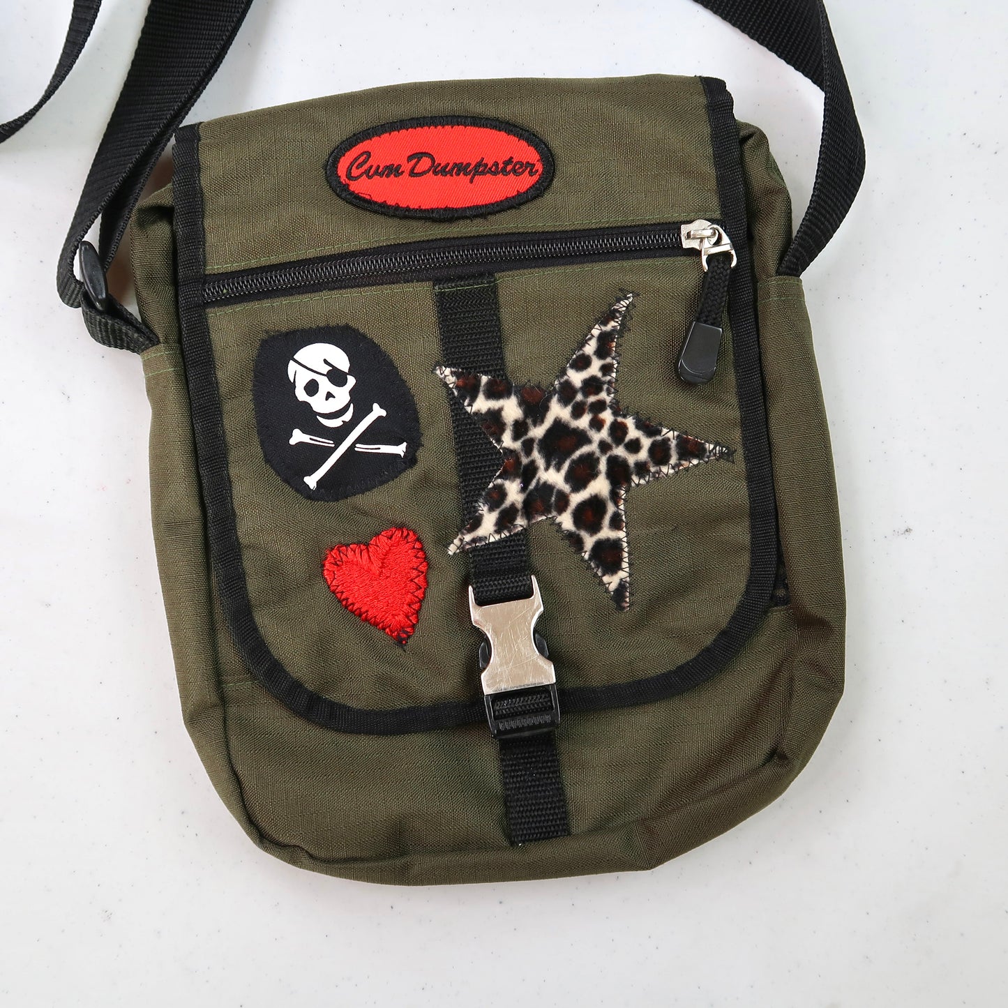 "EDGY" Ghost Soda Patchwork Bag