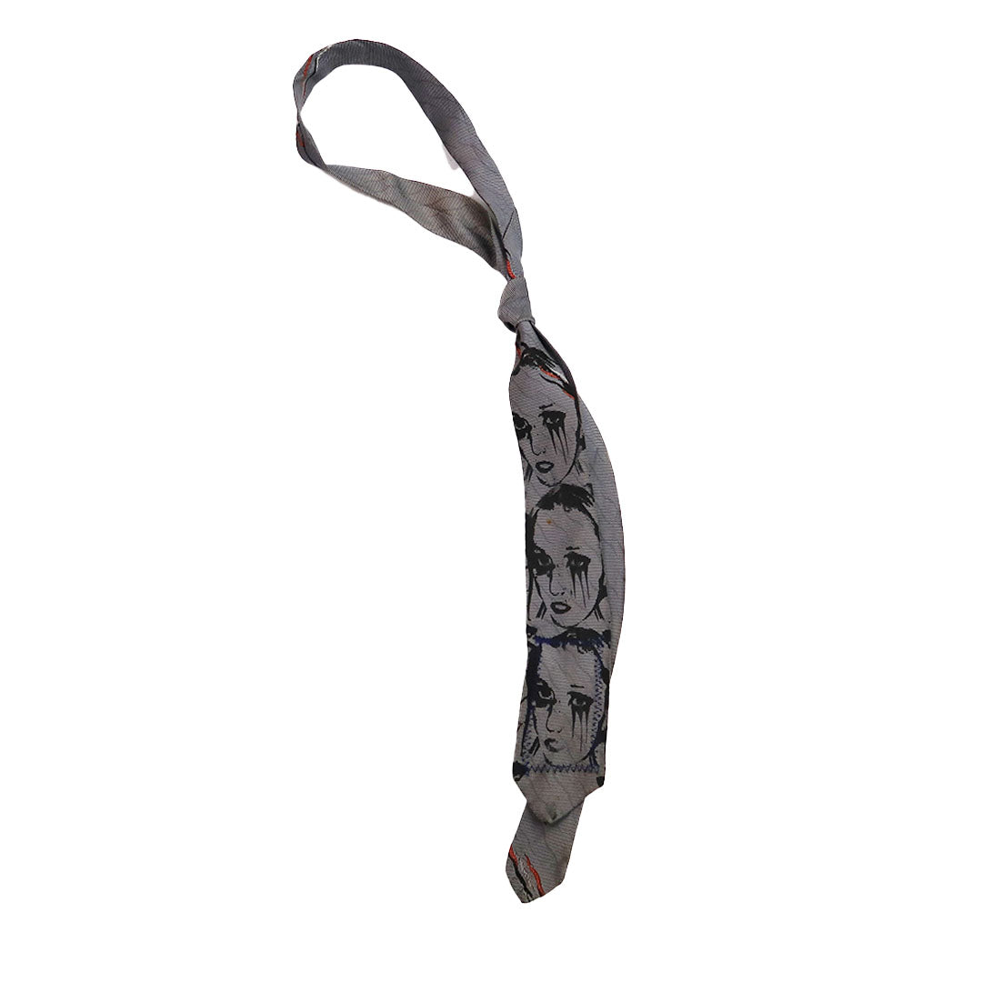 "Weeping Butterfly" Gray Tie