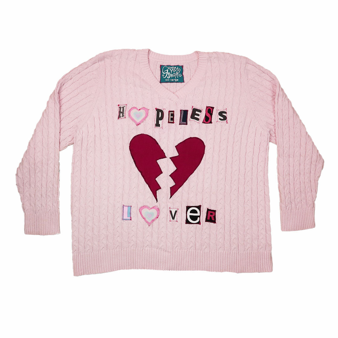 1OF1 “Hopeless Lover” Patchwork Sweater - XXL