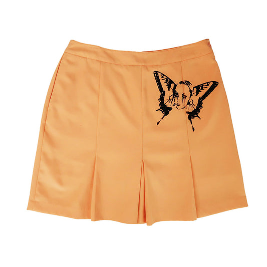 "Weeping Butterfly" Orange Creamsicle Skirt - Large