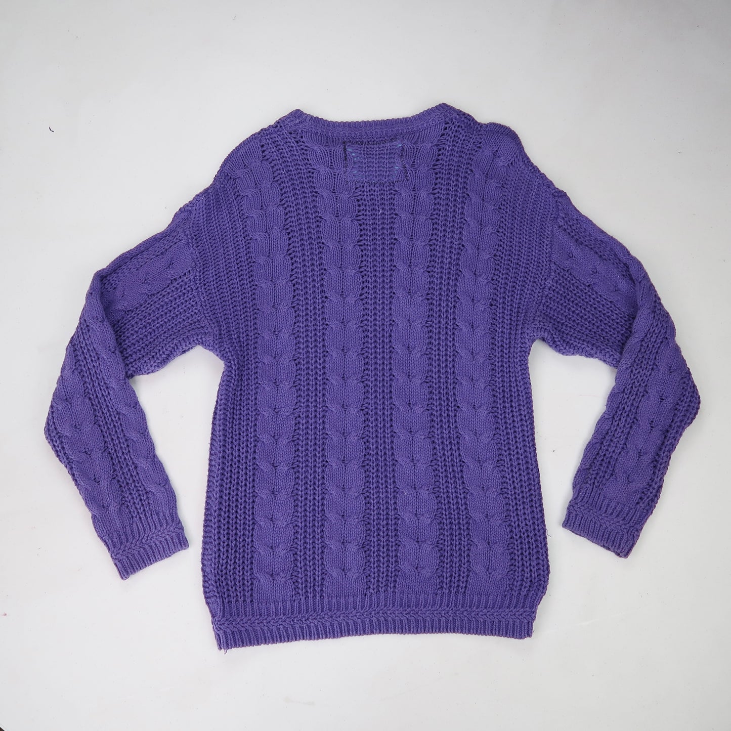 "I See All (Eye Spiral)" Purple Sweater - Large