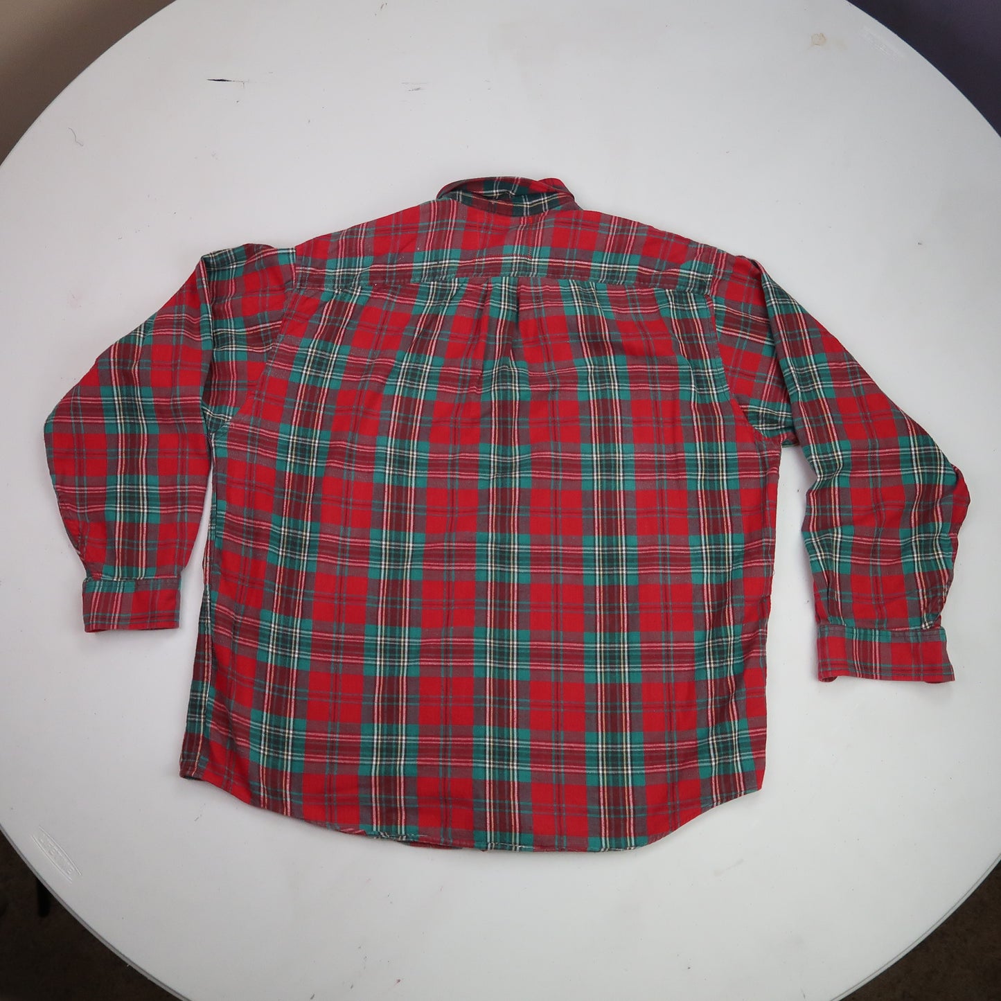 "I See All" (Eye Spiral) Red Flannel - XL