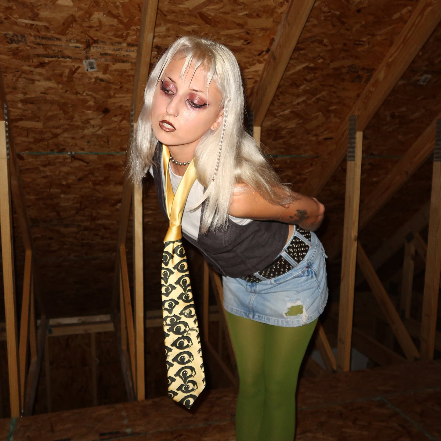 1OF1 "MELTED VISIONS" YELLOW TIE