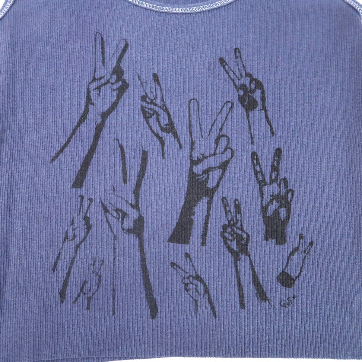 "Peacekeeper" Navy Blue Tank - Small