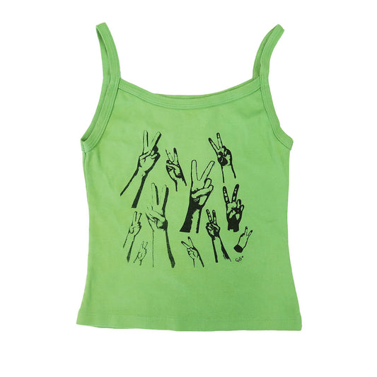 "Peacekeeper" Apple Green Tank - Large
