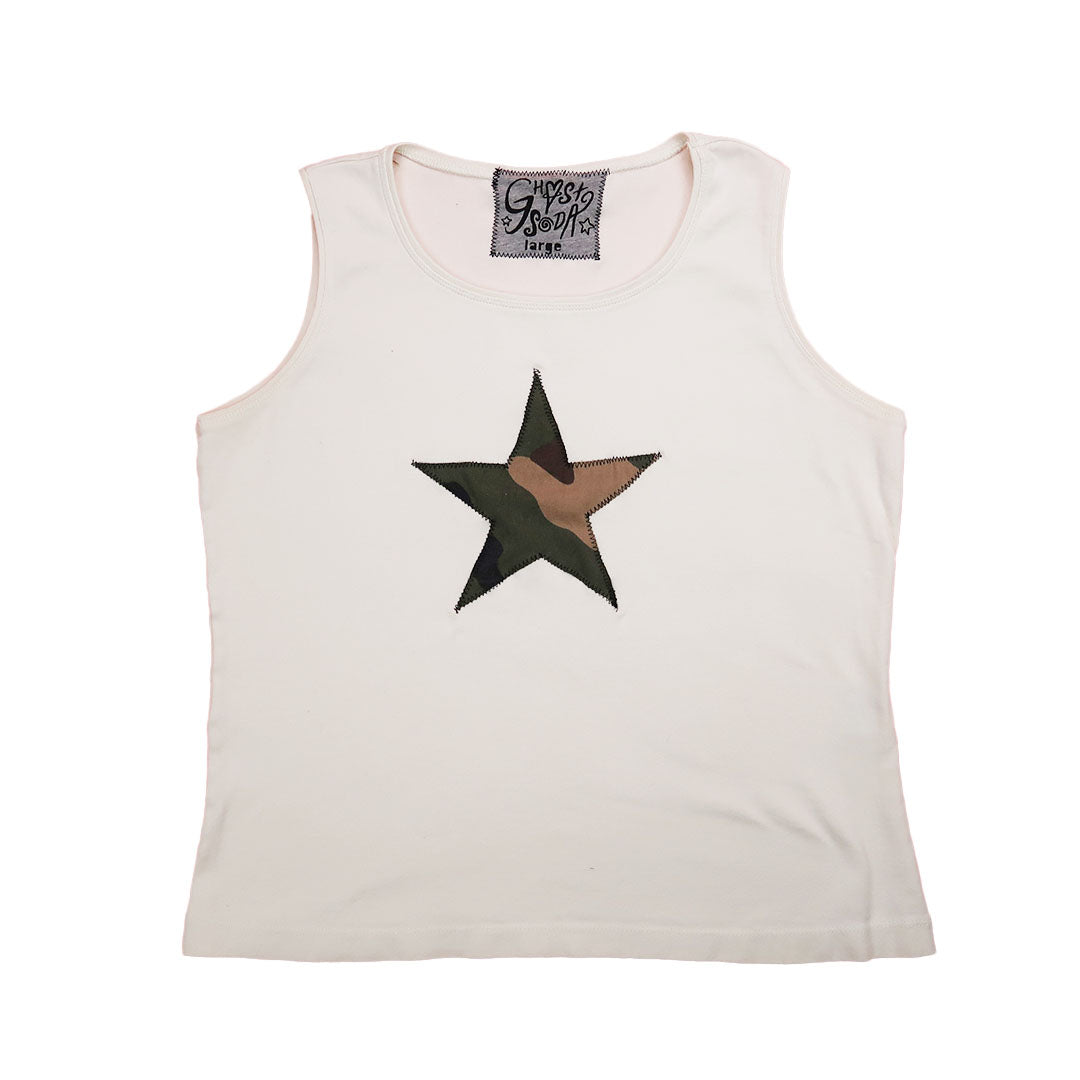 "I'M A STAR" Cream Tank Top - Large