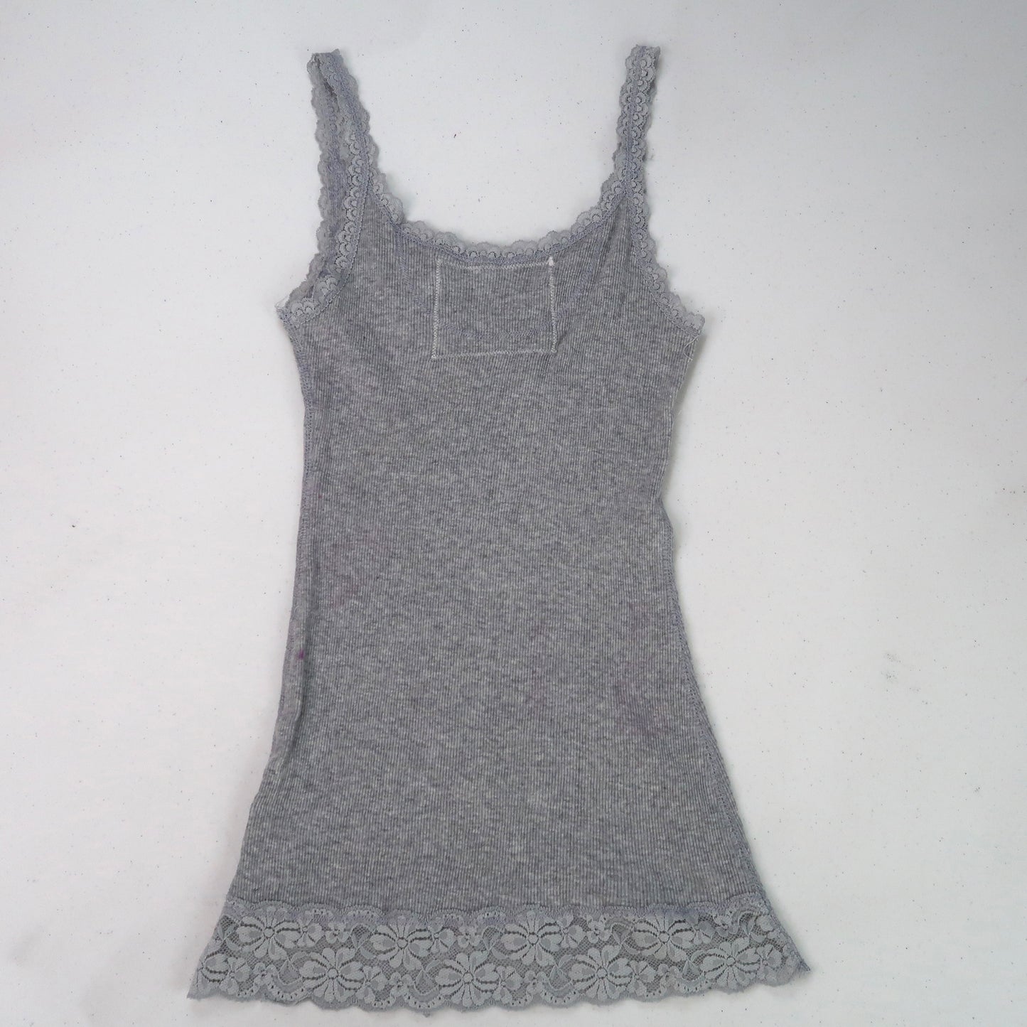 "Peacekeeper" Gray Lace Tank - Small