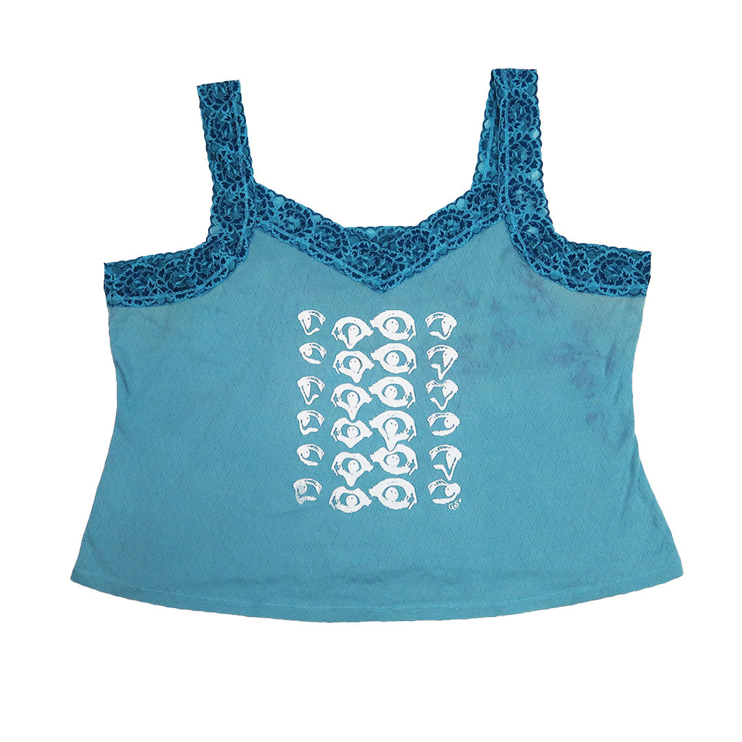 "Melted Visions" Blue Lace Tank - 3XL