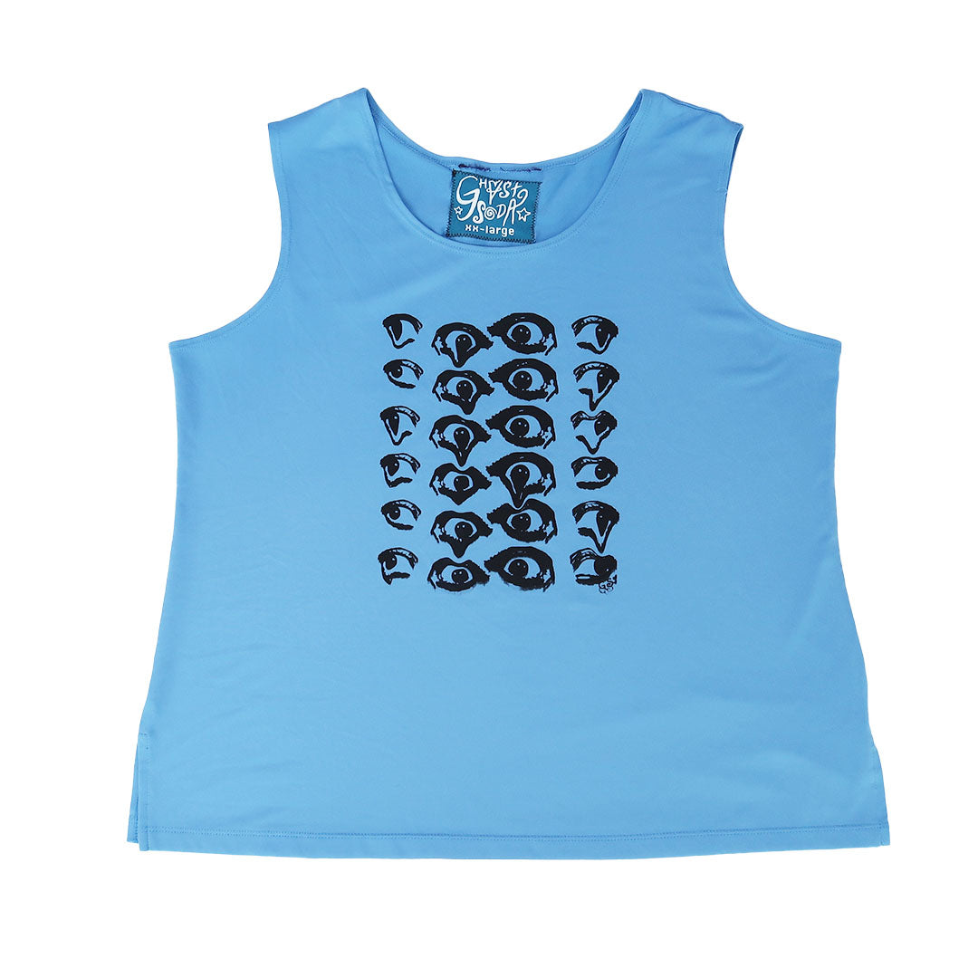 "Melted Visions" Blue Tank - 2xl