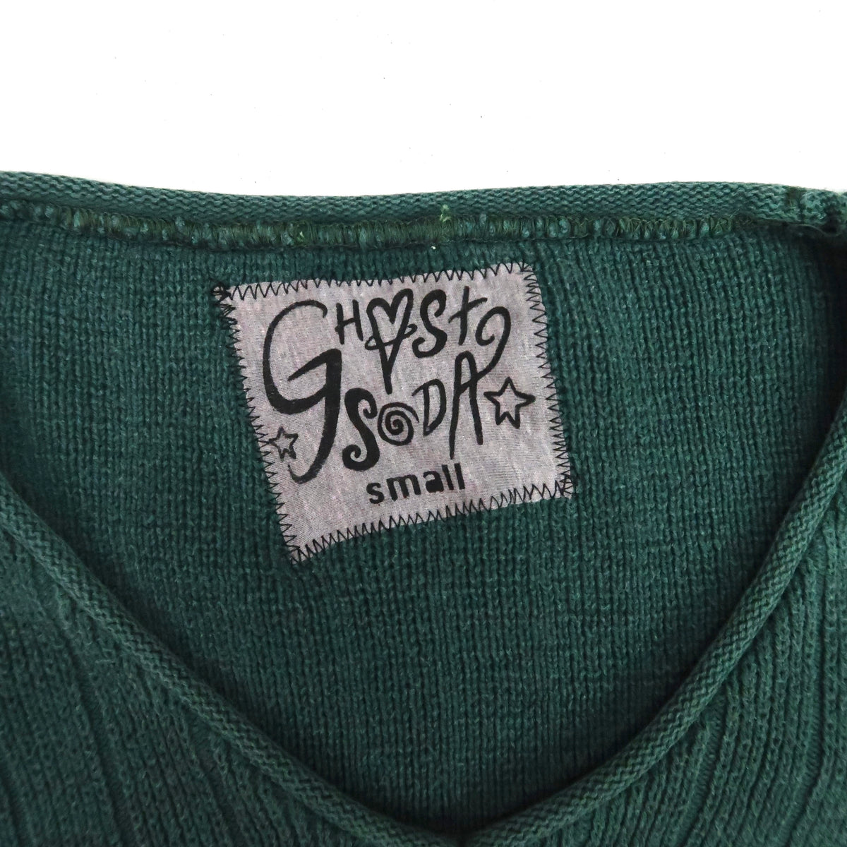 "Weeping Butterfly" Forest Green Sweater - Small