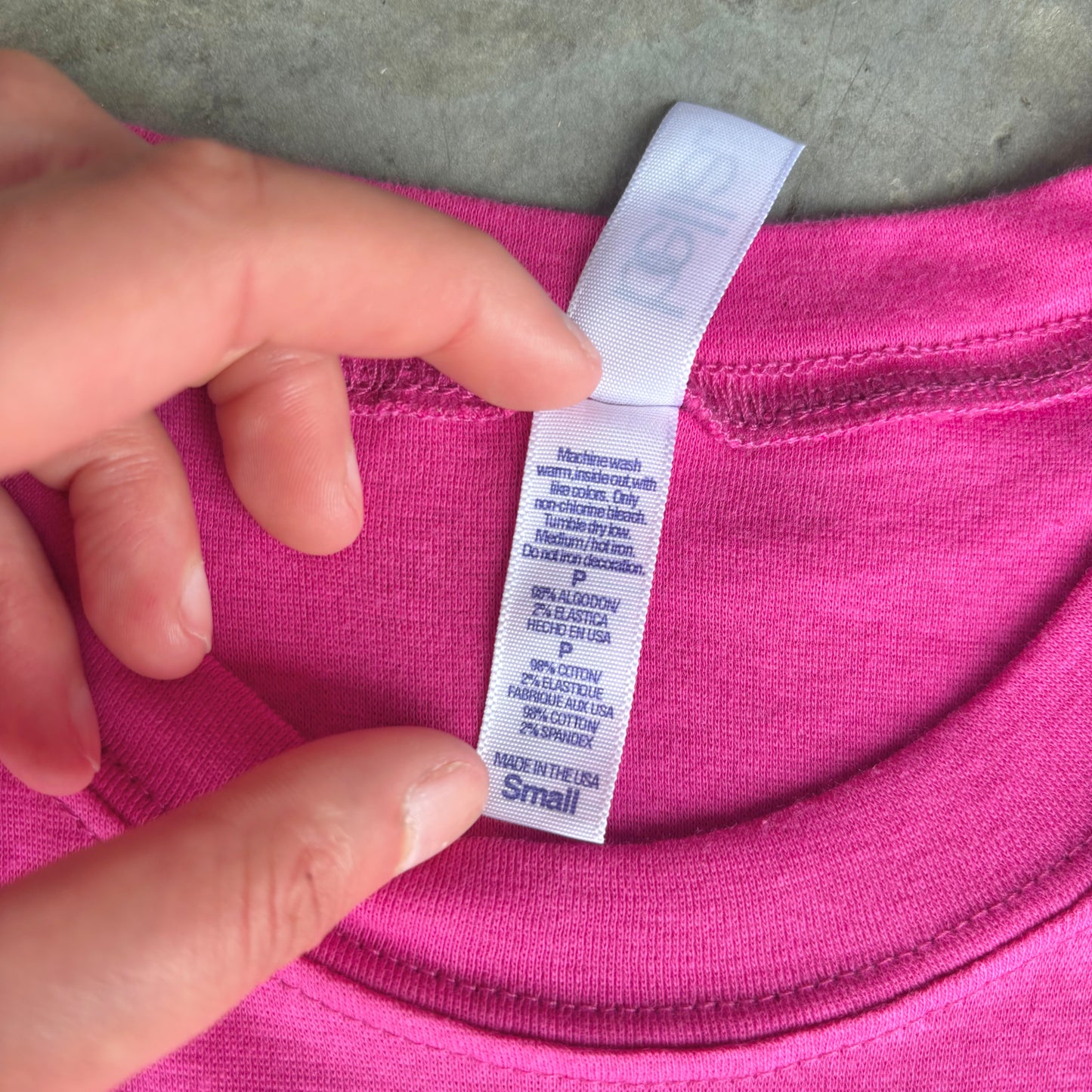 Pink Hanna Baby Tee