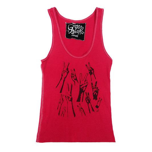 "Peacekeeper" Hot Pink Tank Top - Small