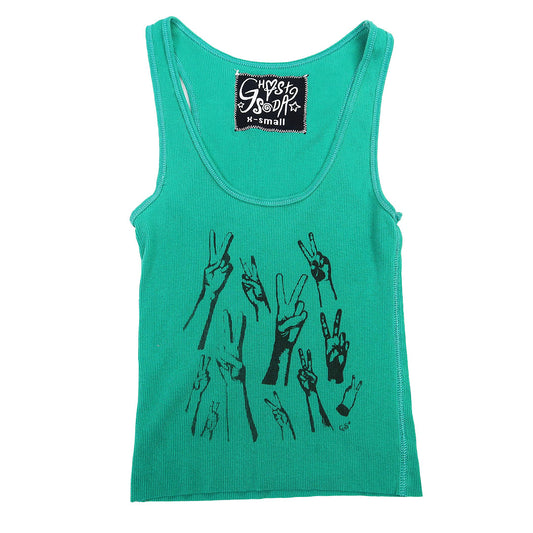"Peacekeeper" Teal Tank Top - X-Small