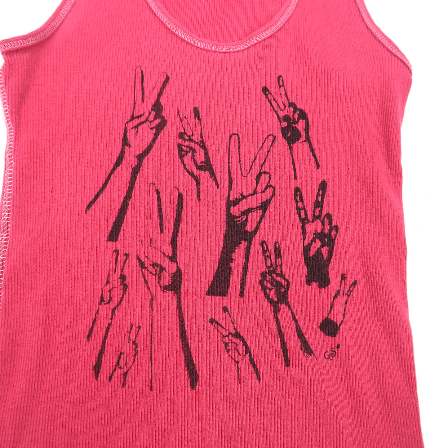 "Peacekeeper" Hot Pink Tank Top - Small
