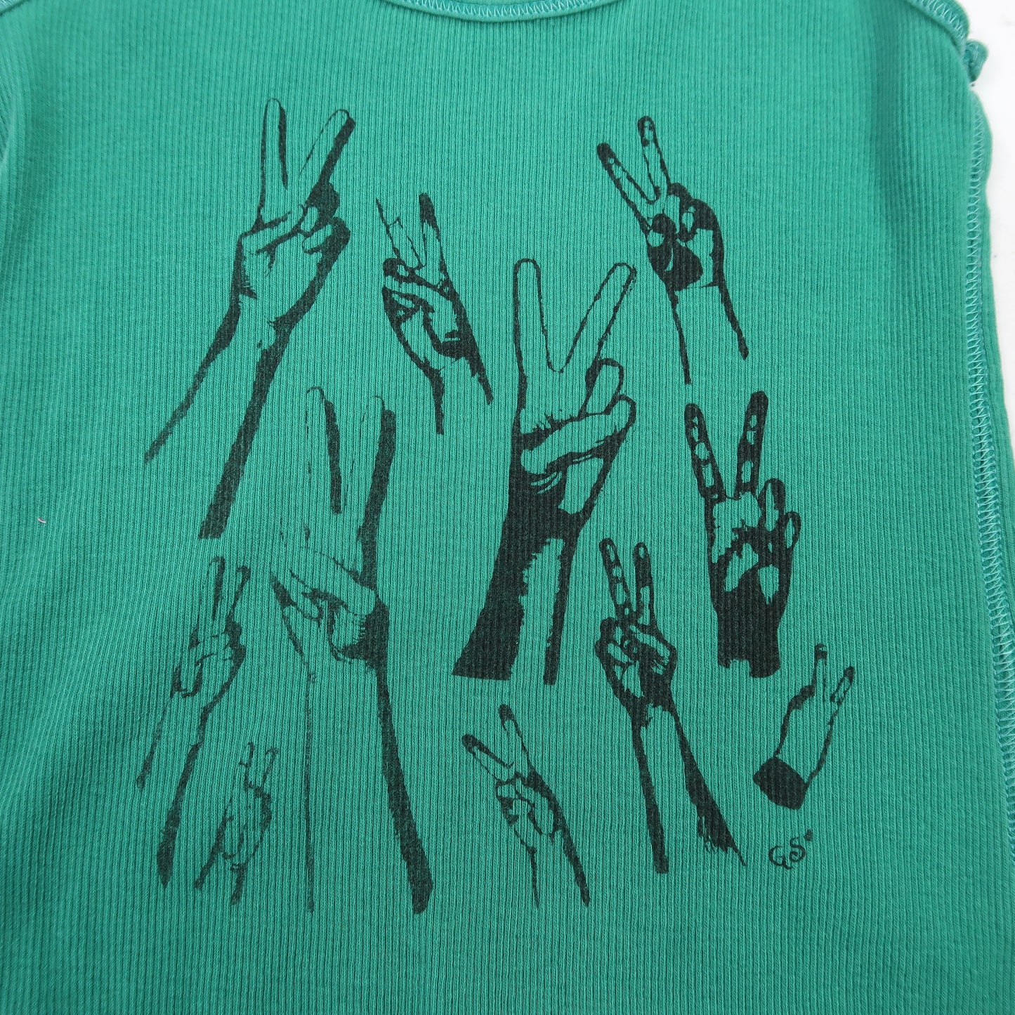 "Peacekeeper" Teal Tank Top - X-Small