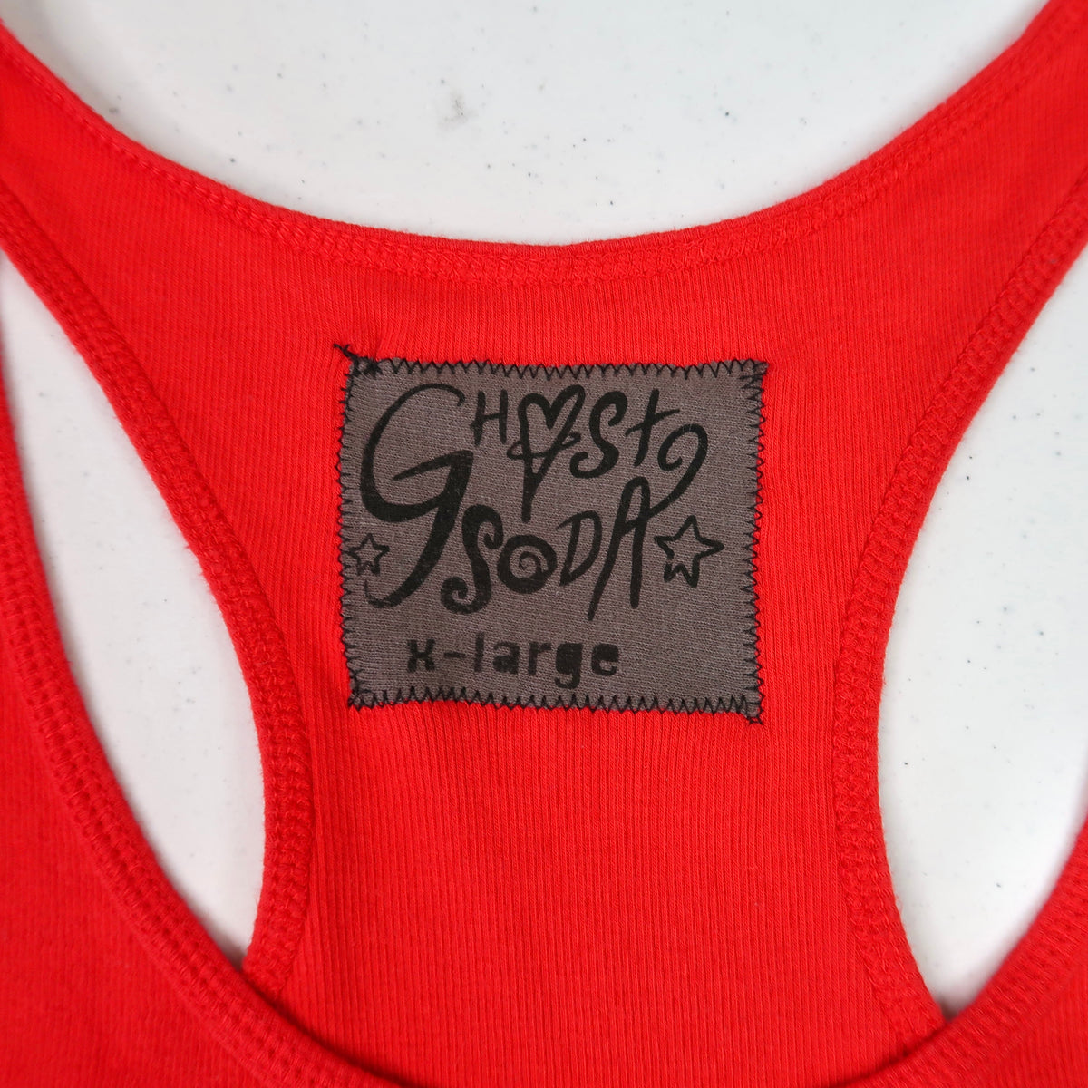 "I Love Spiders" Red Tank Top - XL