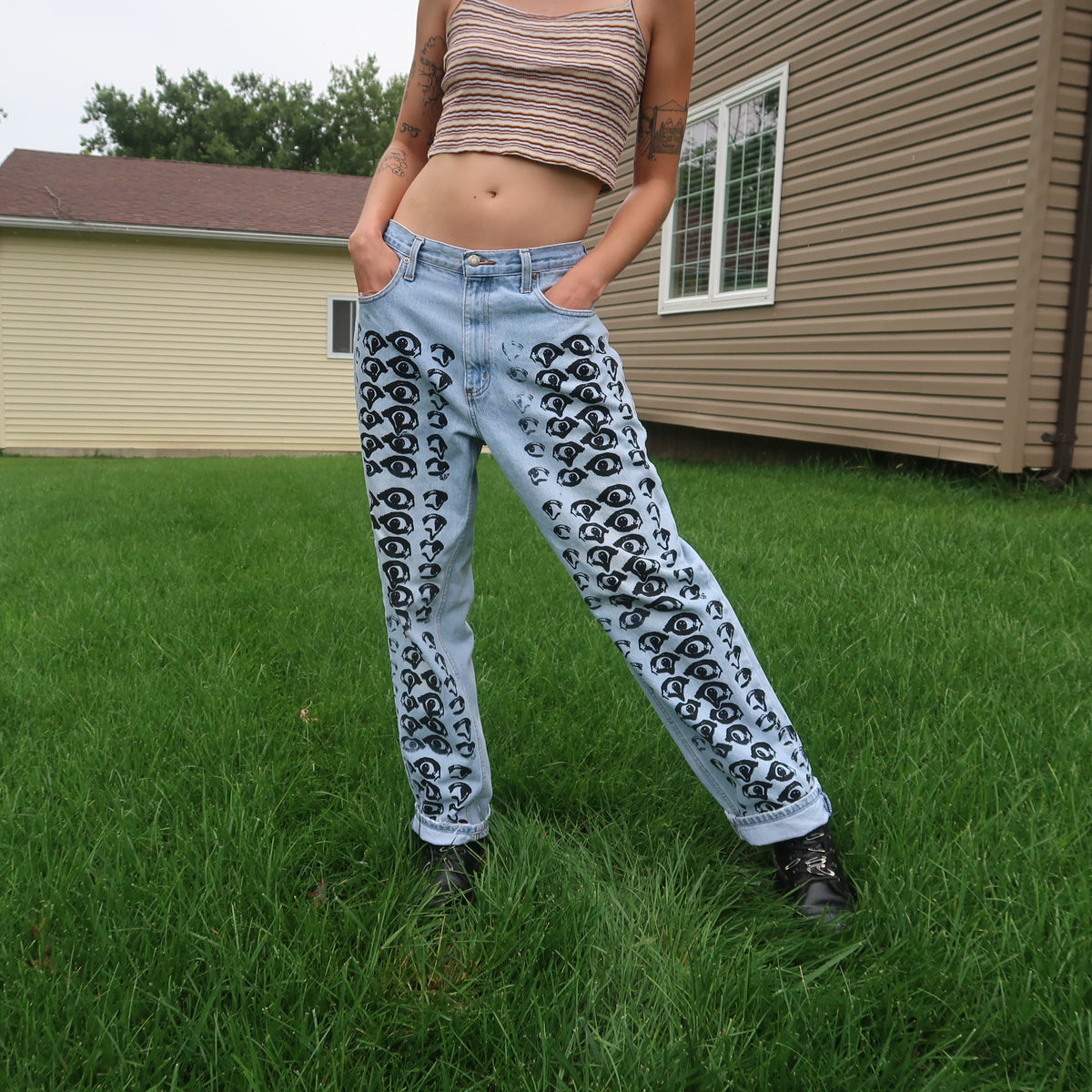 "Melted Visions" Jeans - Medium
