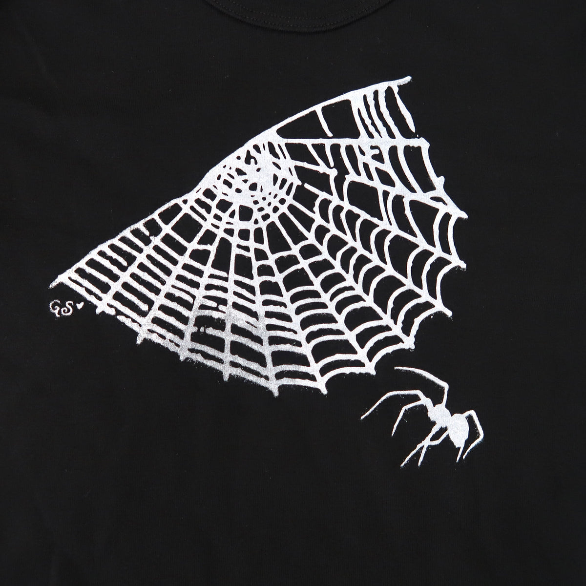 "Cobweb Club" Black Baby Tee