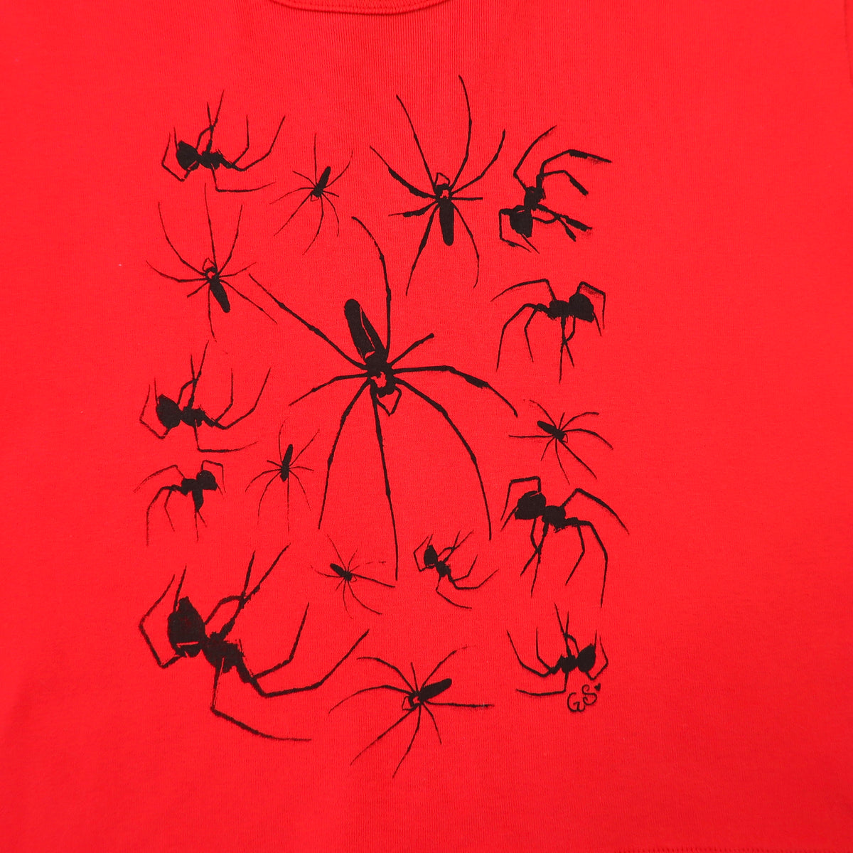 "I Love Spiders" Red Baby Tee - Large