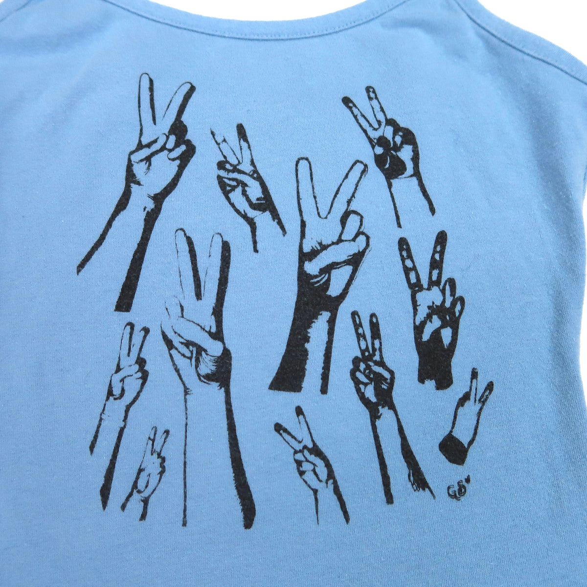 "Peacekeeper" Blue Tank Top - X-Small