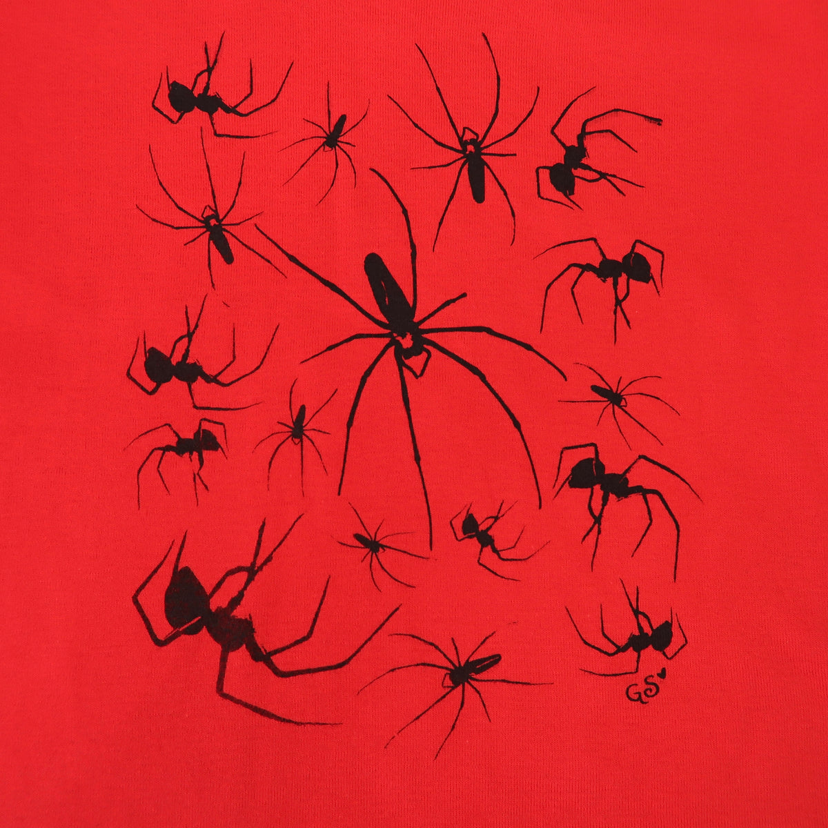 "I Love Spiders" Red Baby Tee