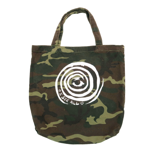"I See All (Eye Spiral)" Camouflage Tote Bag