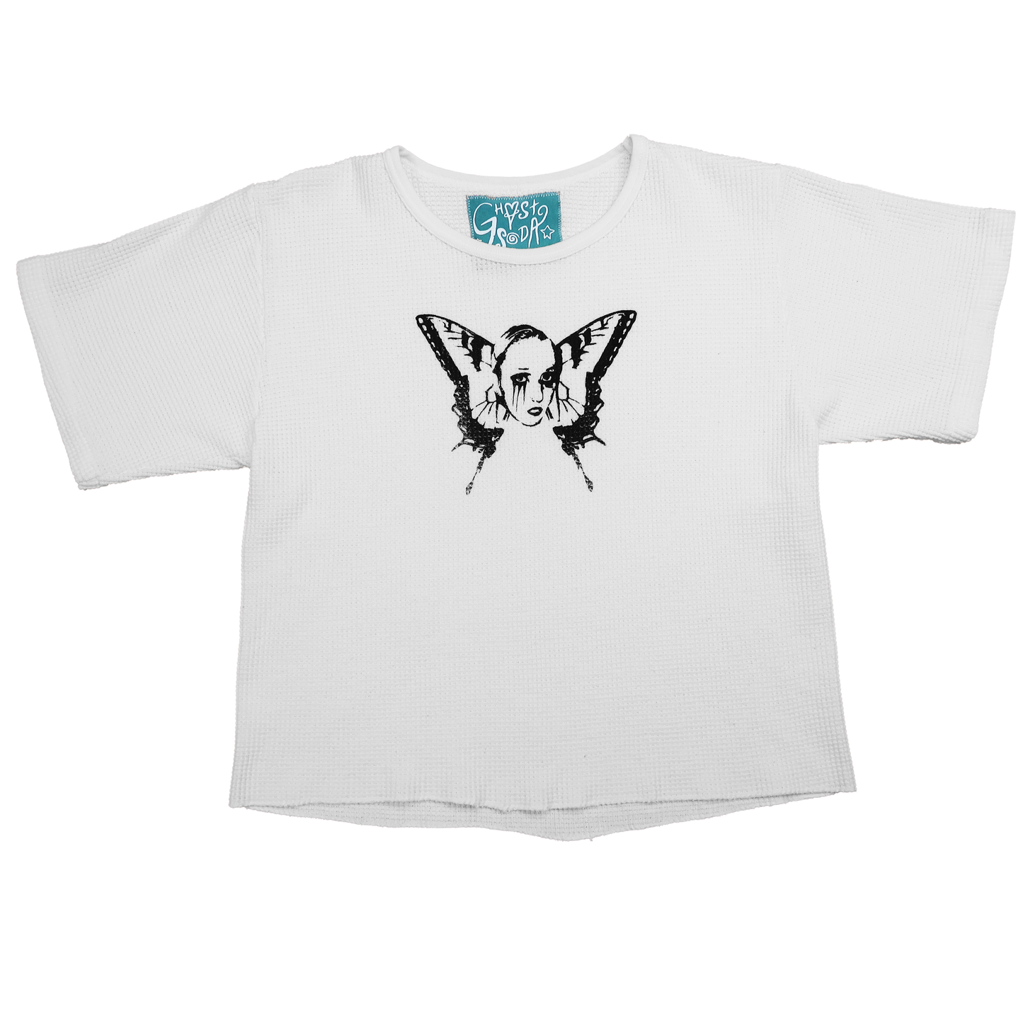 "Weeping Butterfly" Short Sleeve Thermal Top - Medium