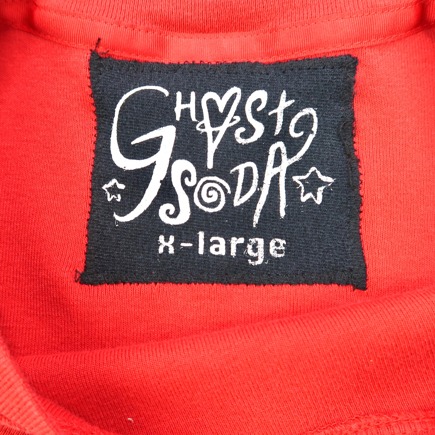 "Patches the Dog" Red Fitted Tee - XL