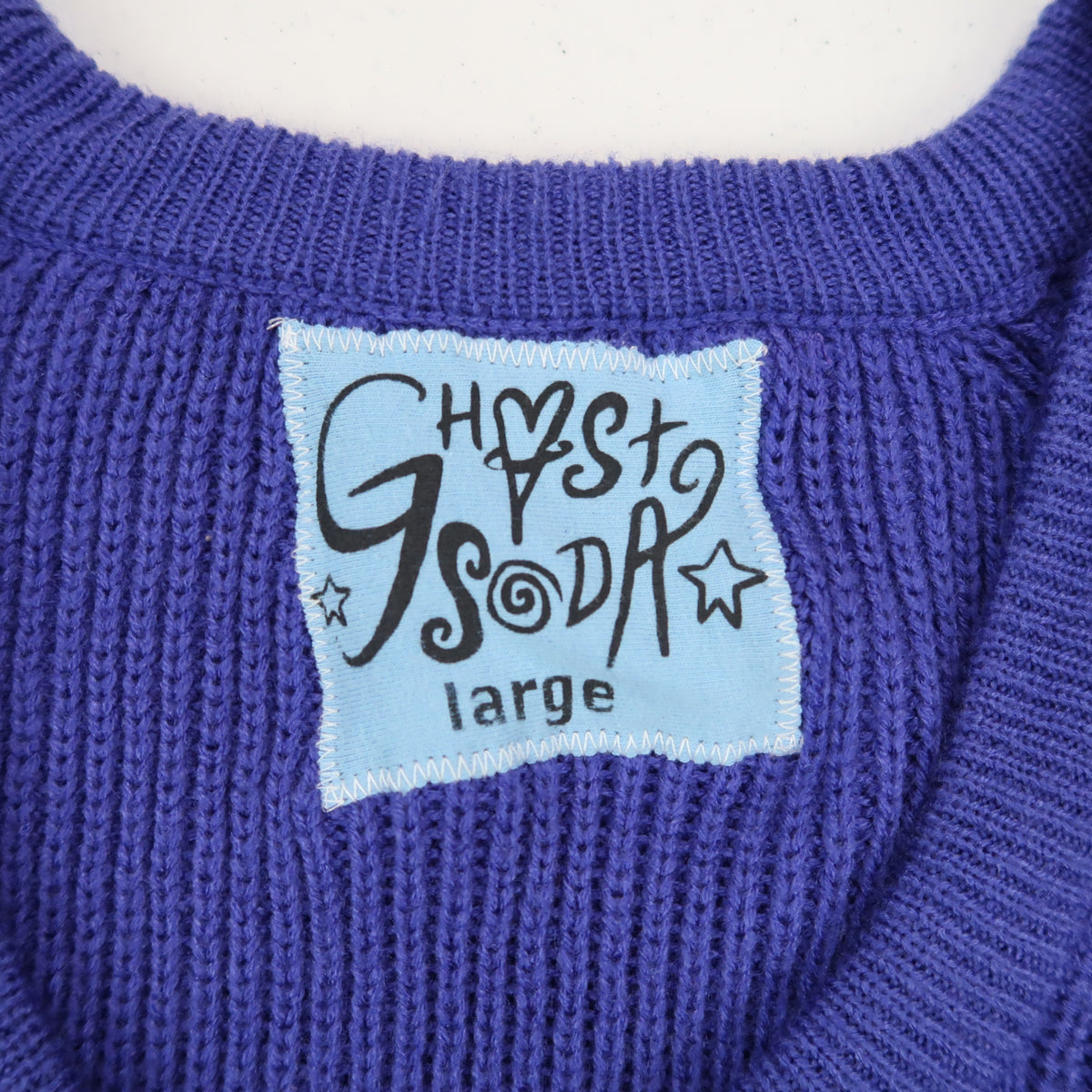 "Grim Skull" Purple Sweater - Large