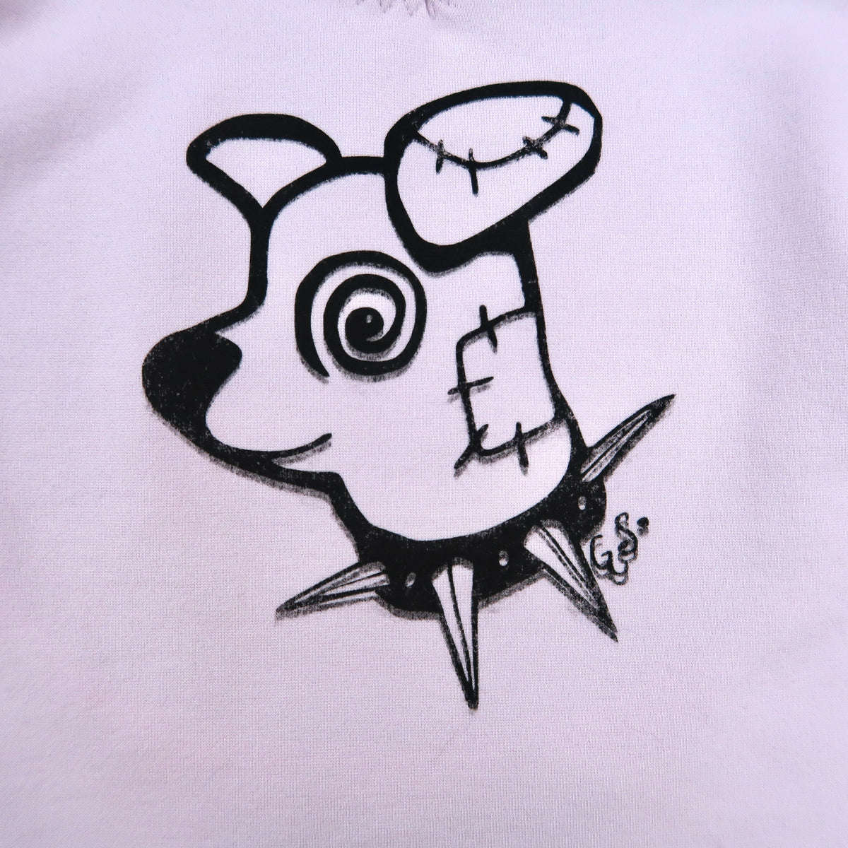 "Patches the Dog" Lavender Bodysuit - Small