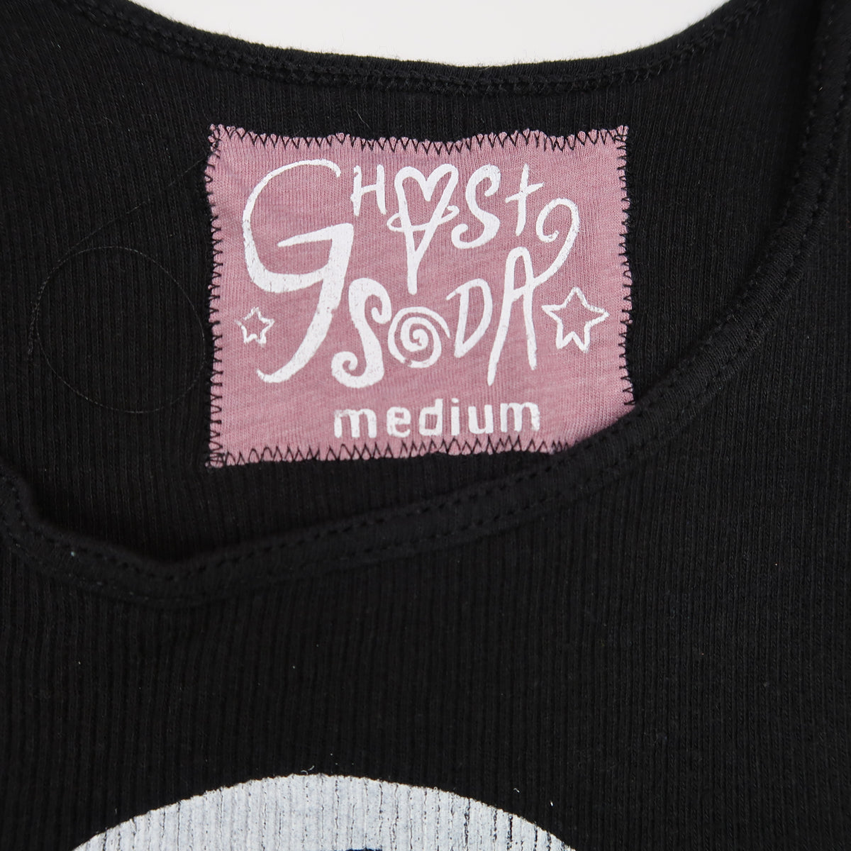 "I See All" (Eye Spiral) Black Ribbed Tank Top- Medium
