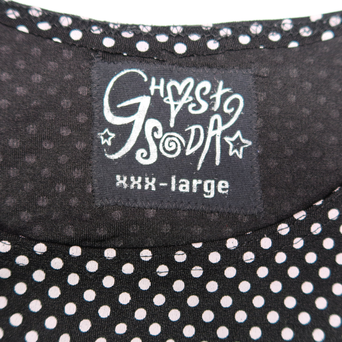 "Grim Skull" Polka Dot Babydoll Dress - 3XL