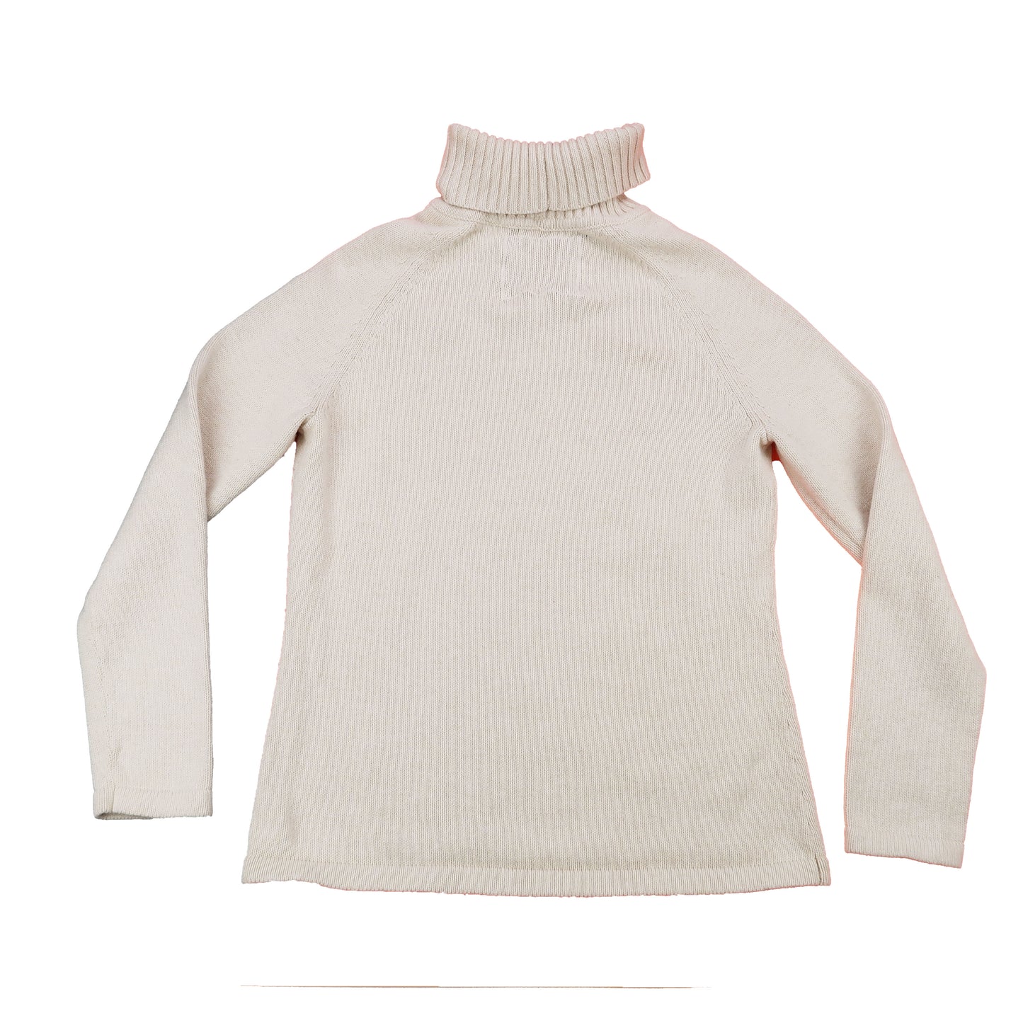 "Weeping Butterfly" Cream Turtleneck Sweater - Medium