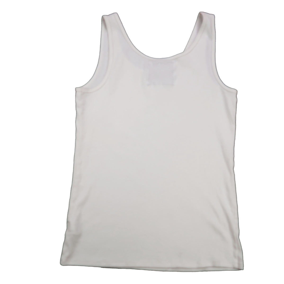 "Patches the Dog" White Tank - XL