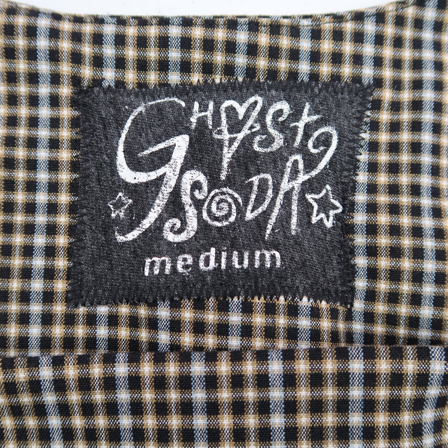 "Grim Skull" Plaid Tank Top - Medium