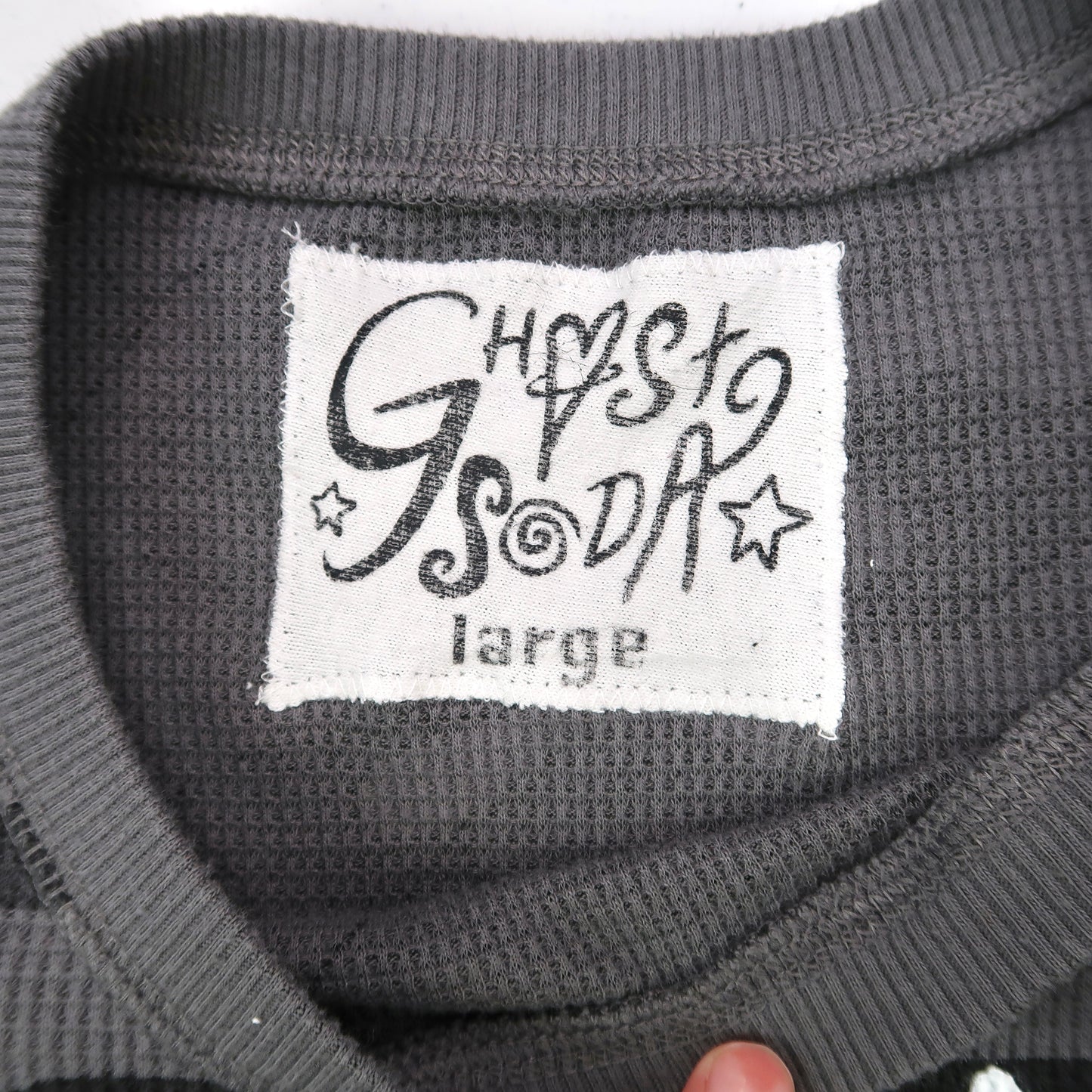 "Grim Skull" Gray Camo Thermal Top - Large