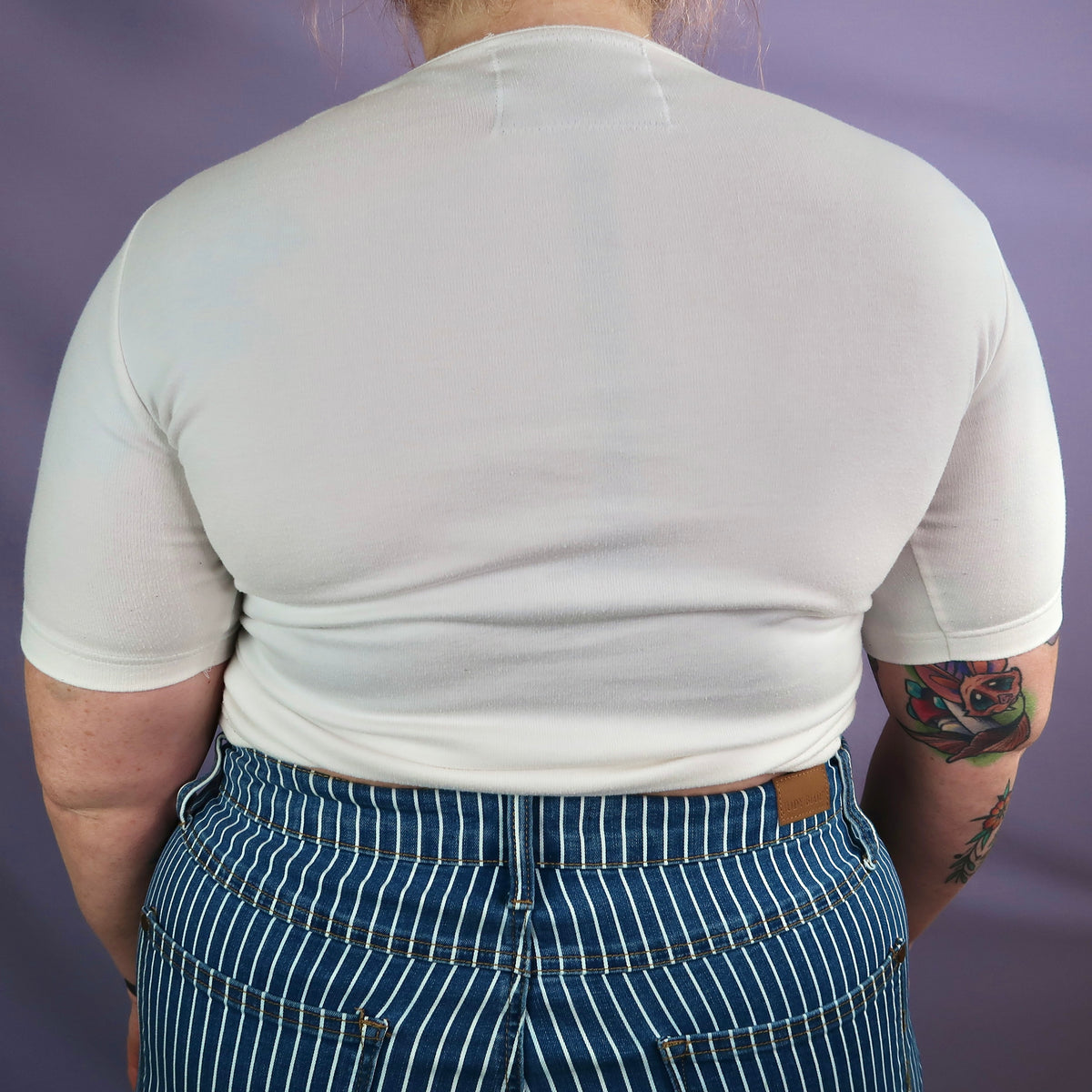 "I See All" Eye Spiral White Top - Extra Large