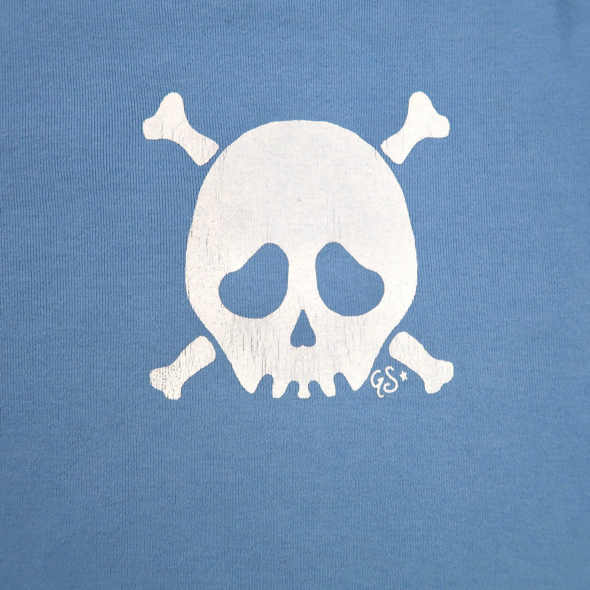 "Grim Skull" Raglan Baby Tee - Small