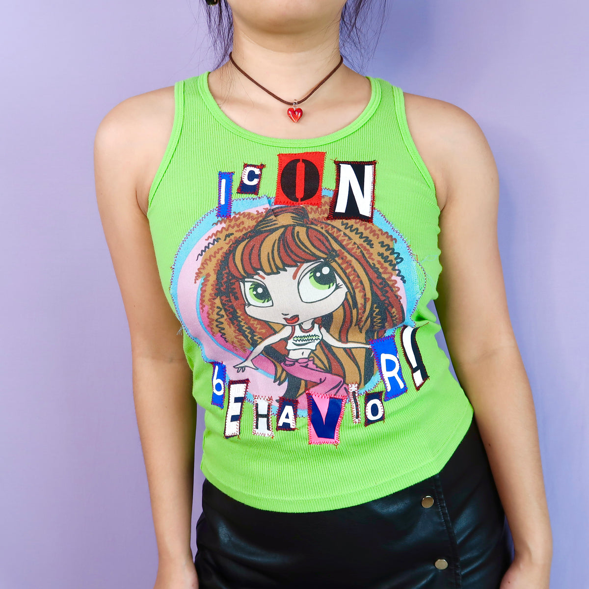 1OF1 "ICON BEHAVIOR" Ghost Soda Original Patchwork Top - Small