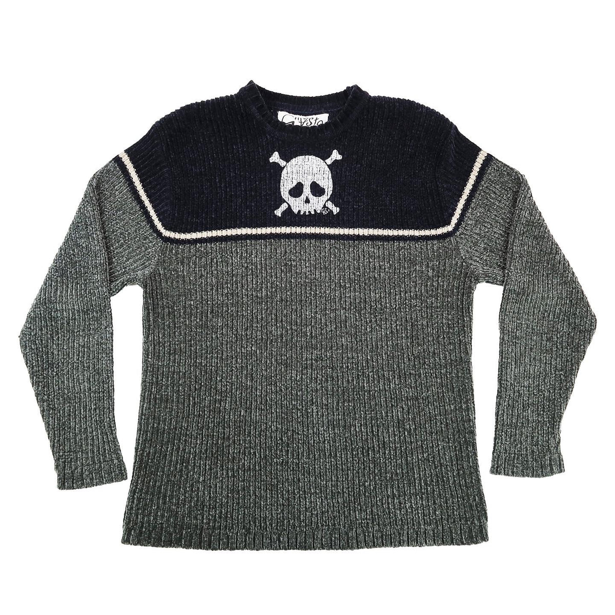 "Grim Skull" SOFTEST Sweater - Large