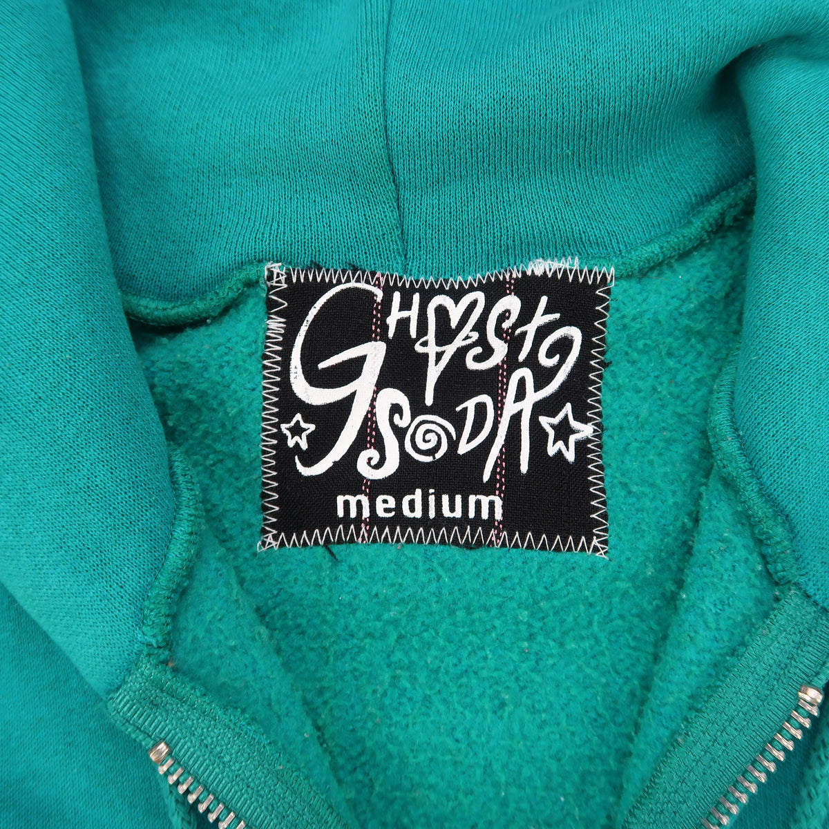 "Grim Skull" Teal Jacket - Medium