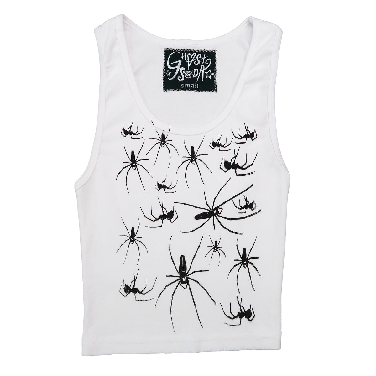SAMPLE "I Love Spiders" White Tank - Small